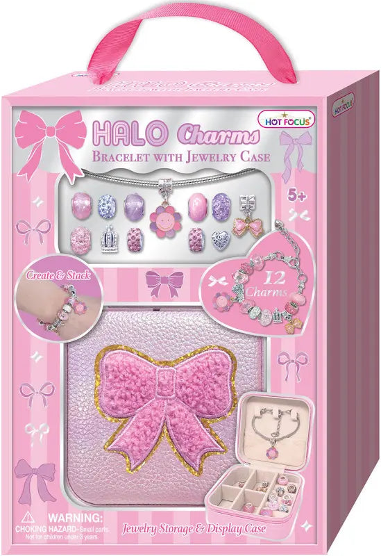 HALO CHARMS BRACELET JEWELRY CASE BOWTIFUL