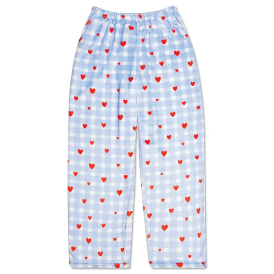 GINGHAM HEARTS PLUSH PANTS MEDIUM