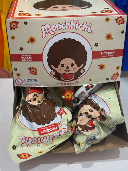 MONCHHICHI FLOCKED BACKPACK HANGER