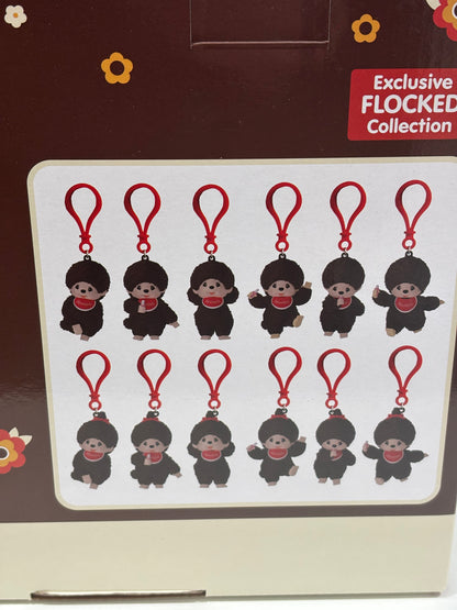 MONCHHICHI FLOCKED BACKPACK HANGER