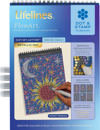 Lifelines FlowArt: Into The Galaxy (Dot-By-Letter)