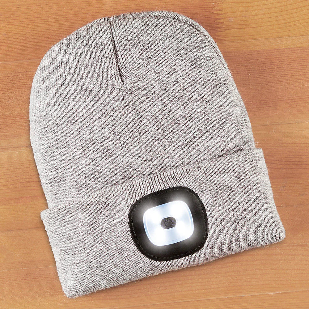 Led Beanie Heathered Ast