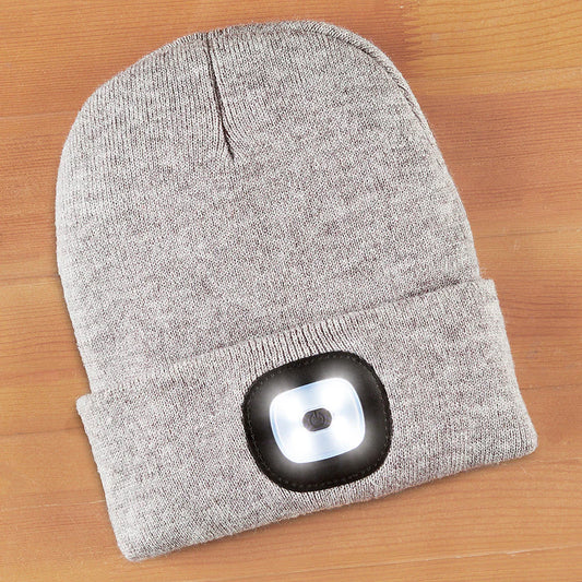 Led Beanie Heathered Ast