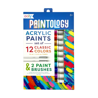 Paintology Acrylic Paint Set - Classic Colors - Set of 12