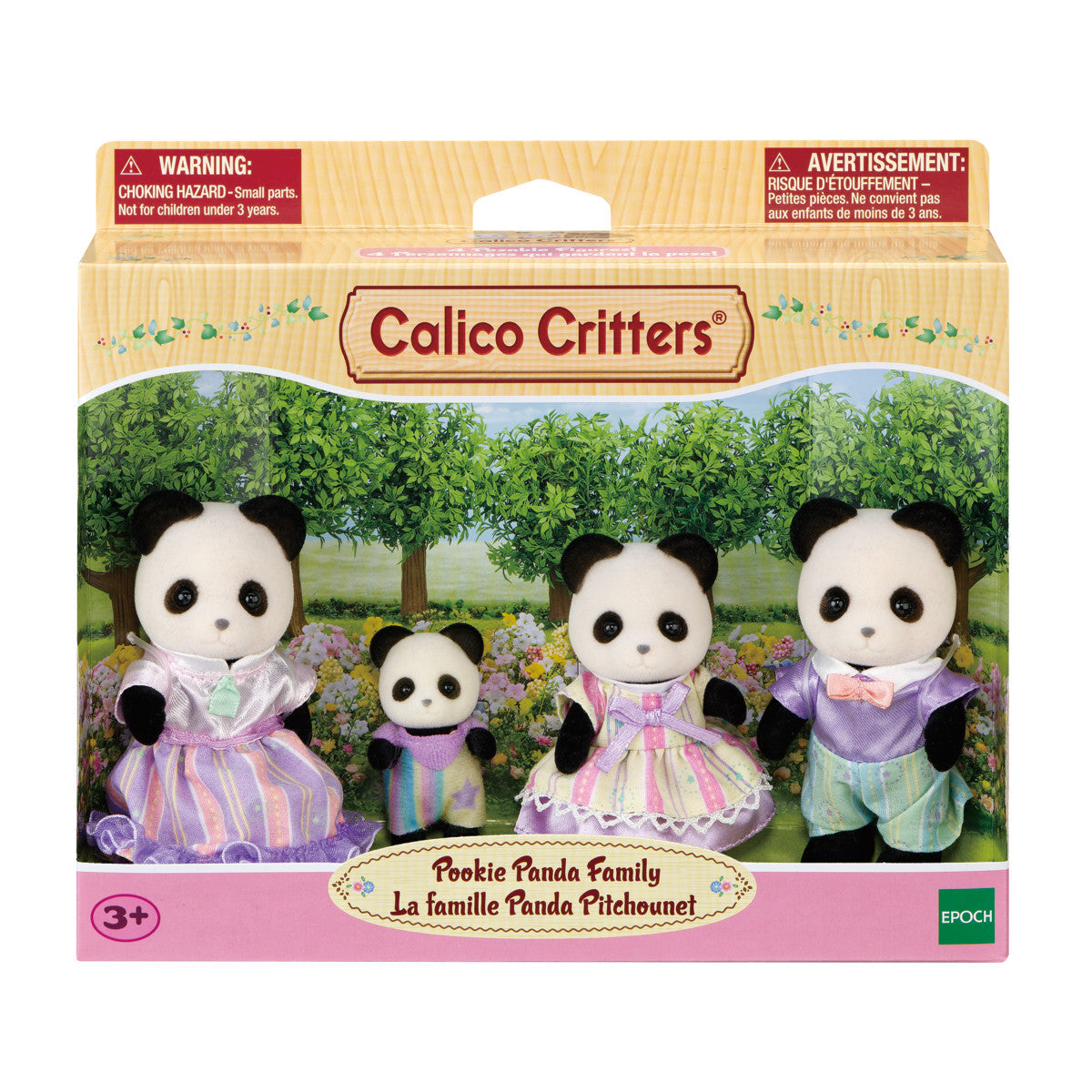 Calico Critters Pookie Panda Family (BL)