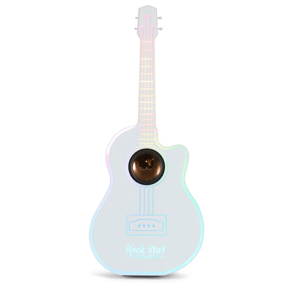 Rock Star Guitar & Microphone Karaoke Set - LED White