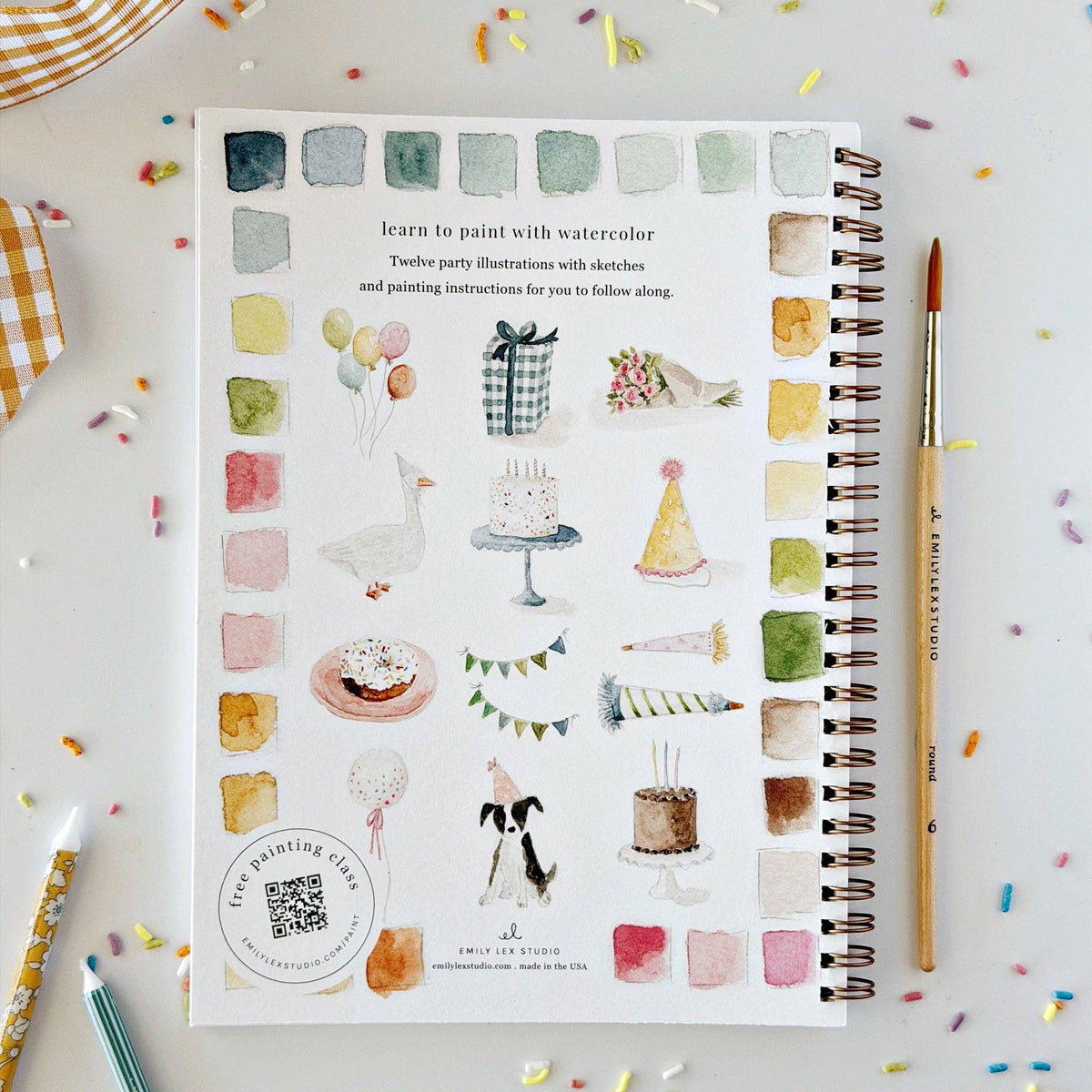 Celebrate Watercolor Workbook (Emily Lux)