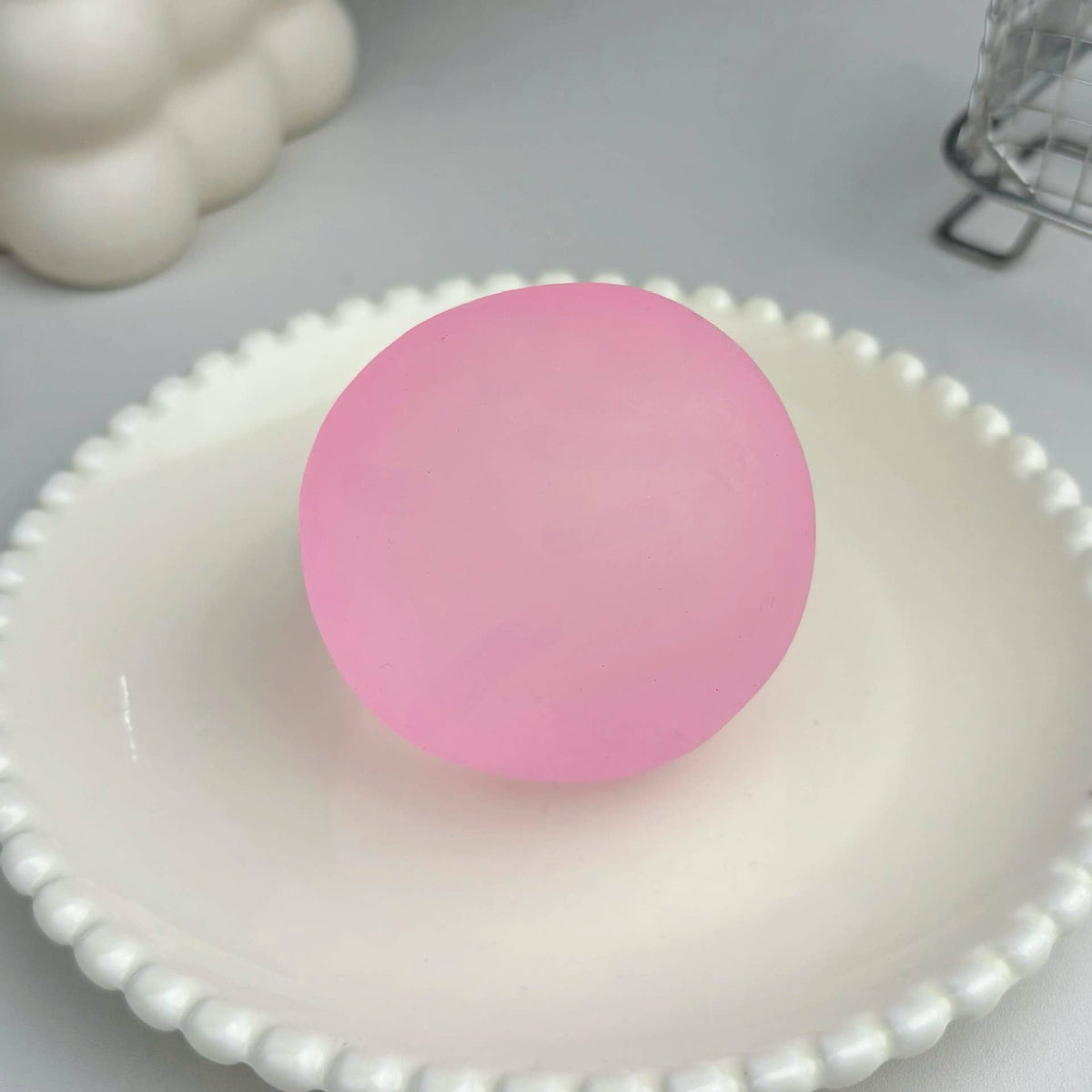 Moldable Frosted Coconut Oil–Style Squishy