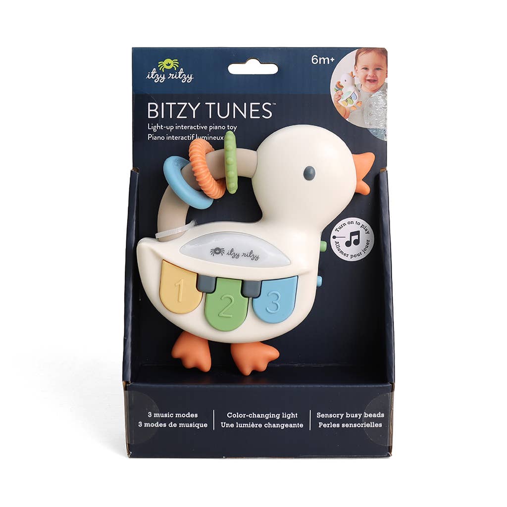 Bitzy Tunesâ„¢ Goose - Light-up Interactive Piano Toy