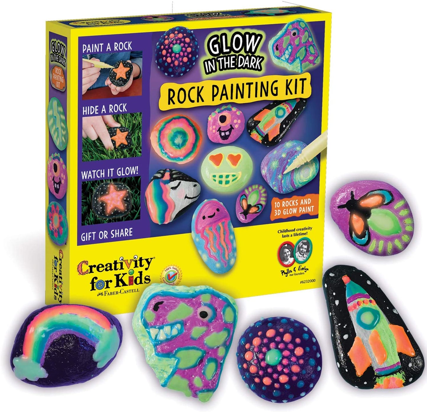 Glow in Dark Rock Painint