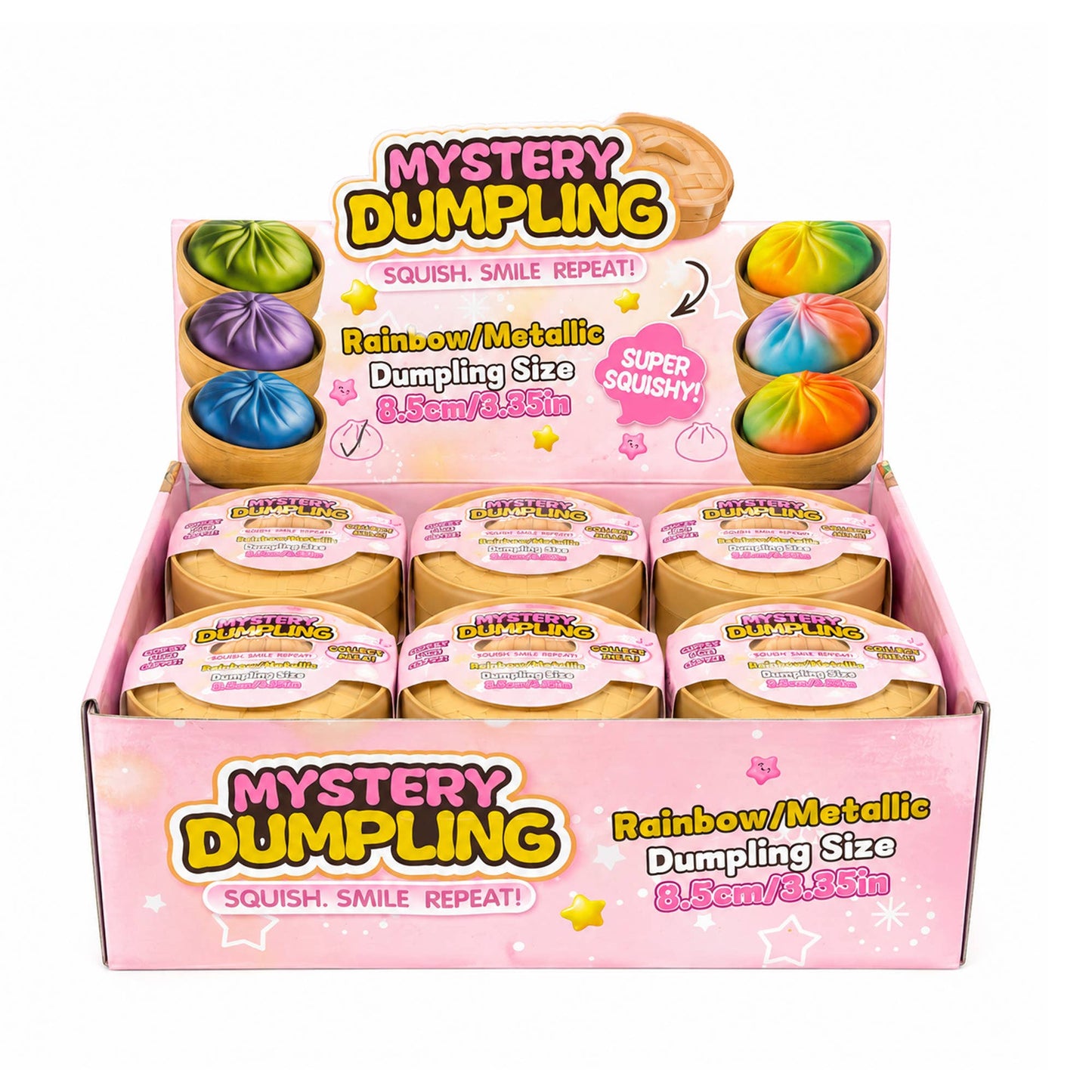 Pearl Metallic Mystery Dumpling Squishy Toy