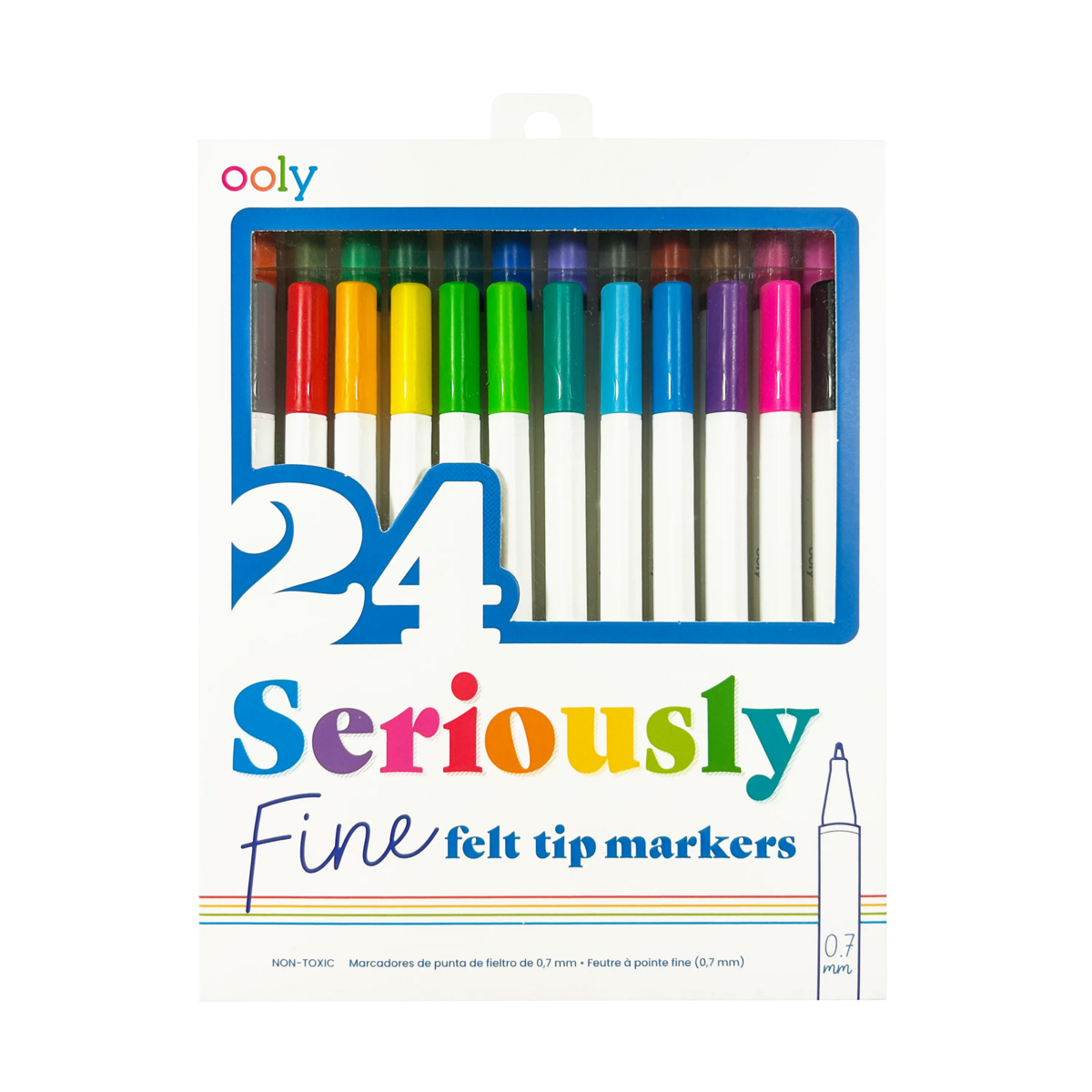 Seriously: Fine Felt Tip Markers (Set of 24)