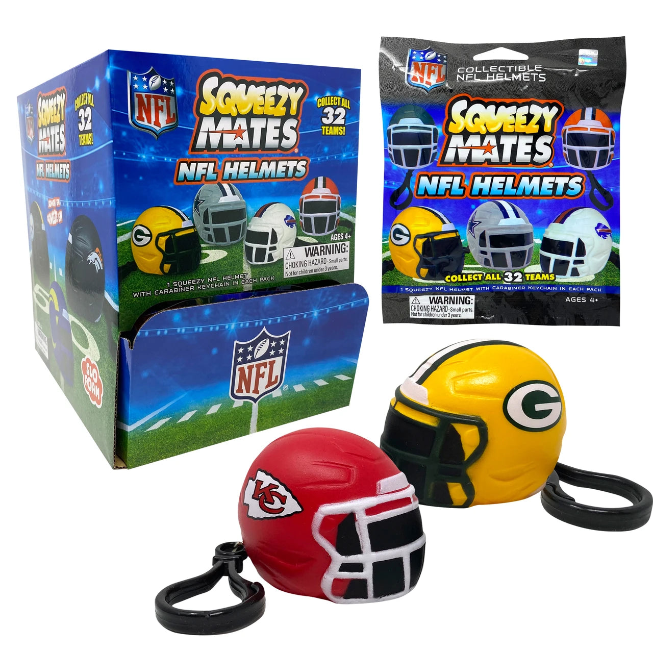 NFL SQUEEZY HELMETS * ONE PIECE