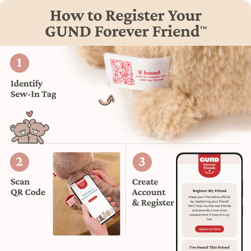 Snuffles Bear 10in (GUND Forever Friends Promise)