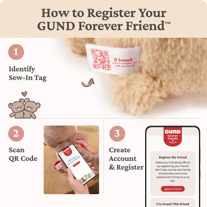 Snuffles Bear 10in (GUND Forever Friends Promise)