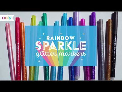 Rainbow Sparkle Markers