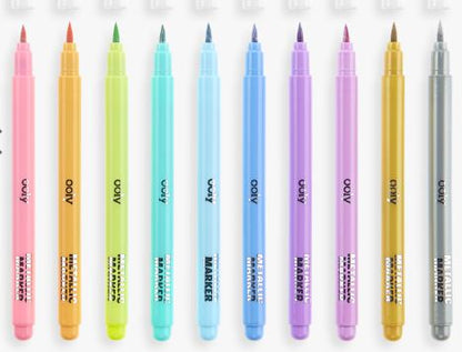 Metallic Brush Markers