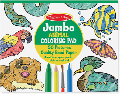 Jumbo Animal Coloring Pad