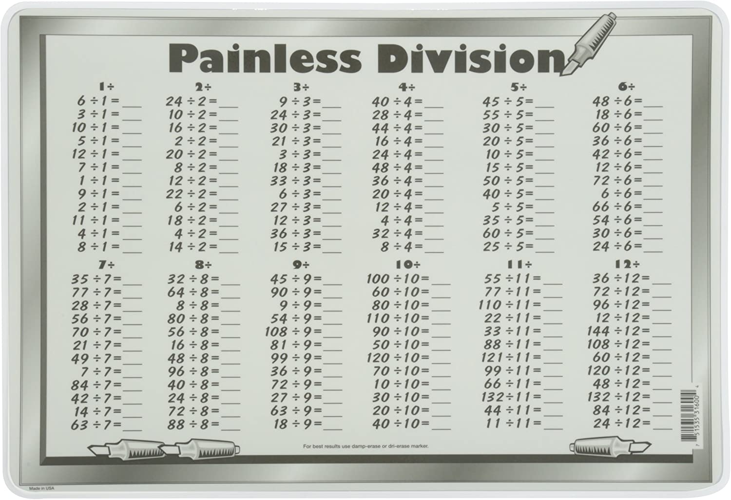 Division Placemat