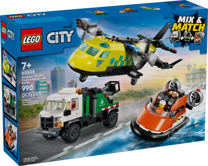 LEGO® City: Airplane, Service Truck & Hovercraft Remix