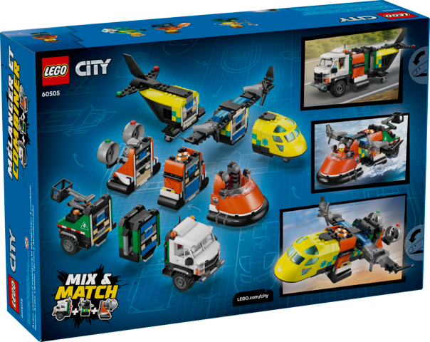 LEGO® City: Airplane, Service Truck & Hovercraft Remix