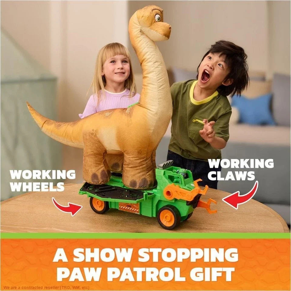 Megasaurus Dino Vehicle with 2.5 Ft Inflatable Dinosaur (PAW Patrol: The Dino Movie)