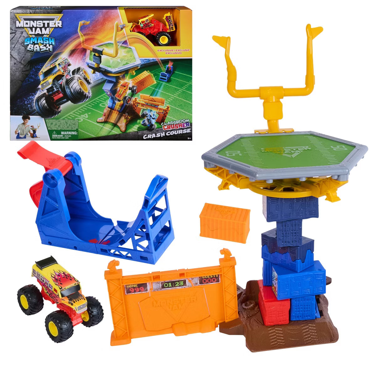 Monster Jam Smash & Bash Crash Course Playset