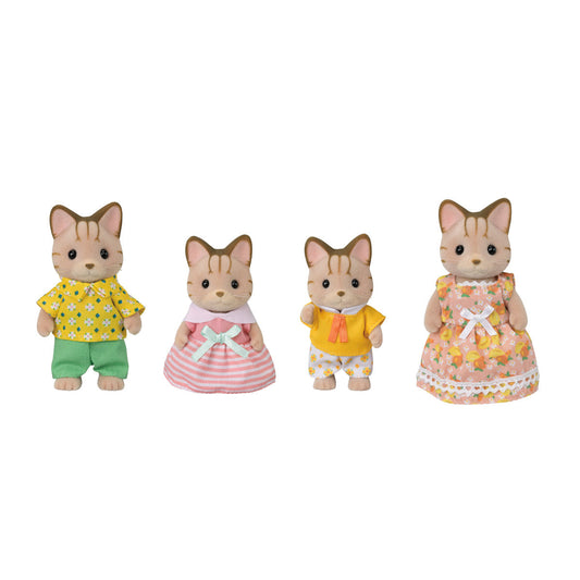 Calico Critters Striped Cat Family (BL)
