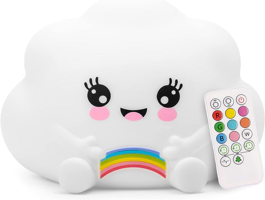 Lumipets® Kawaii Cloud with Remote - Children's Nursery Touch Night Light