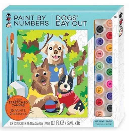 Paint by Number Dogs Day