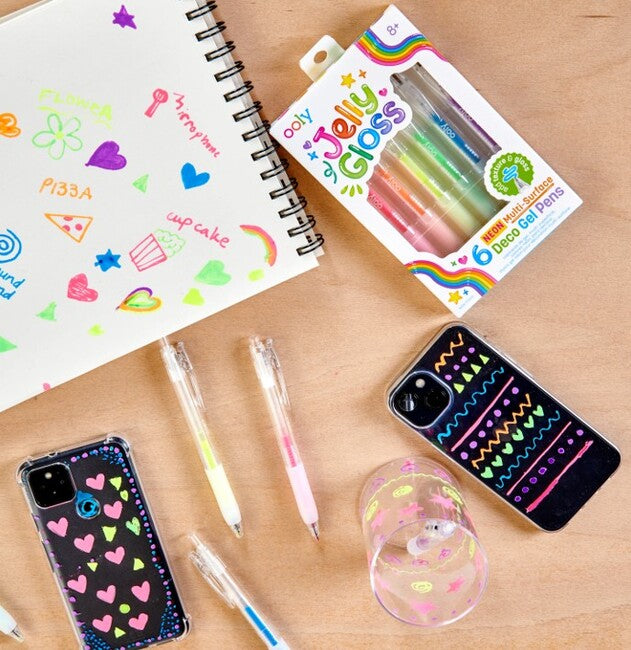 Jelly Gloss Neon Gel Pens