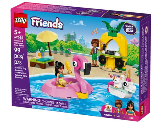 LEGOAR Friends Unicorn & Flamingo Pool Party-1