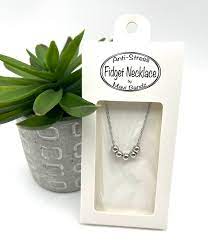 Silver Ball Fidget Neckla
