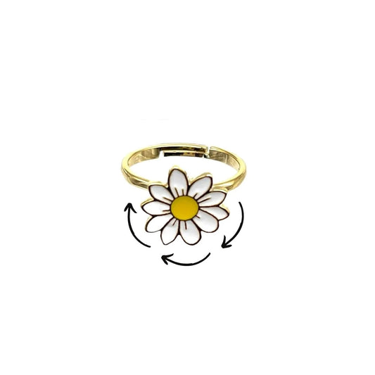 Fidget Ring Daisy Spinner