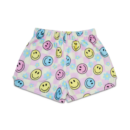 Happy Check Plush Shortsm